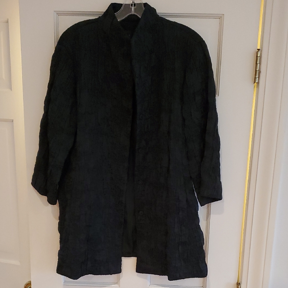 EILEEN FISHER Silk, Wool Swing Coat NWT